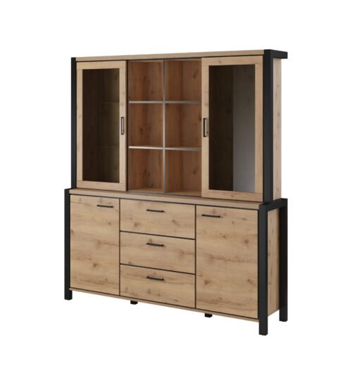 Aktiv sideboard 4D3S Taurus oak/black legs