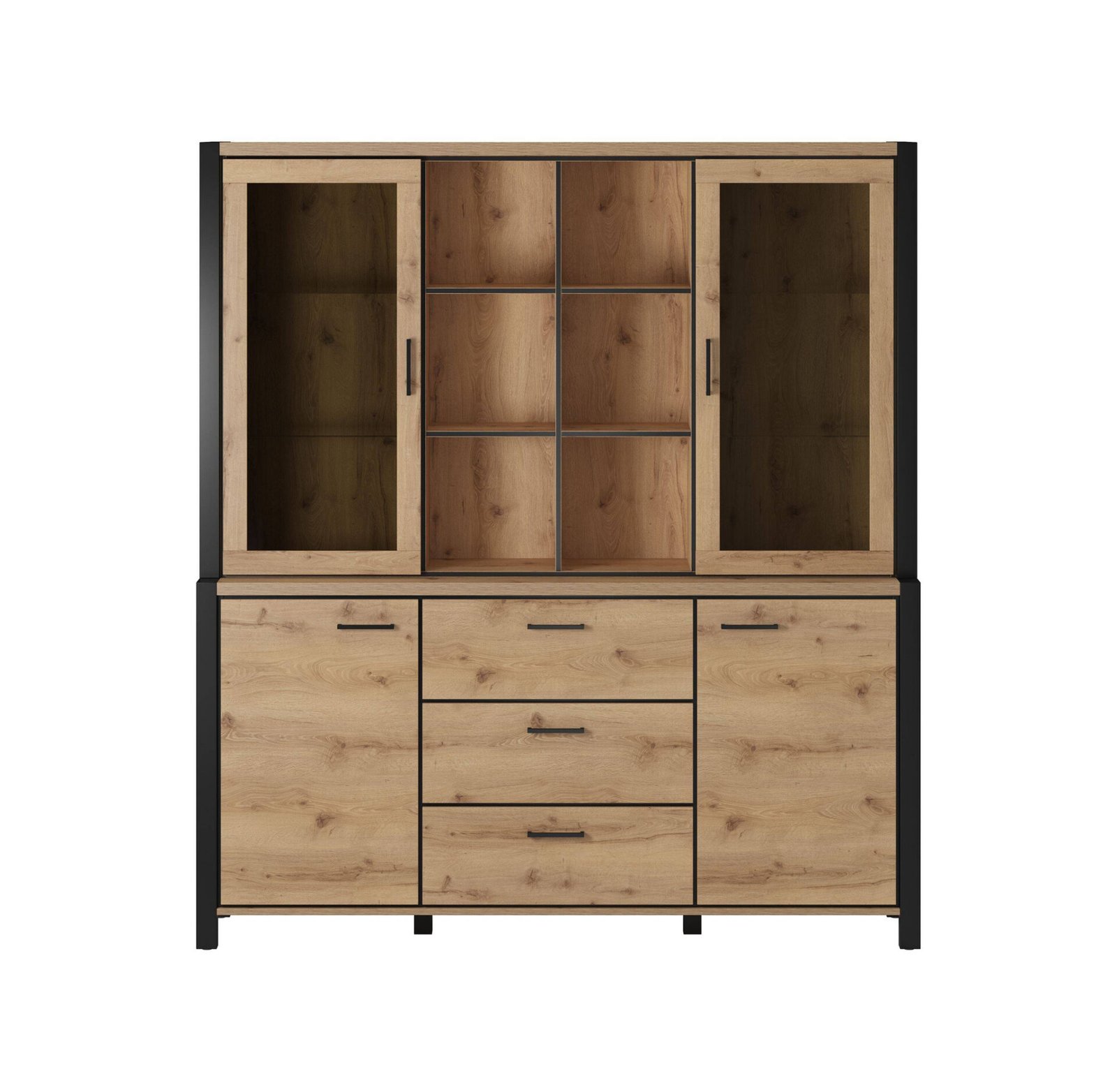 Aktiv sideboard 4D3S Taurus oak/black legs - Image 3