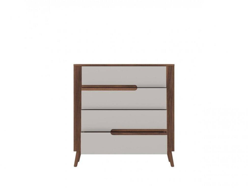 Amarillo AMAK01 - 4-drawer chest of drawers Żuławski walnut/moonstone classic - Image 2