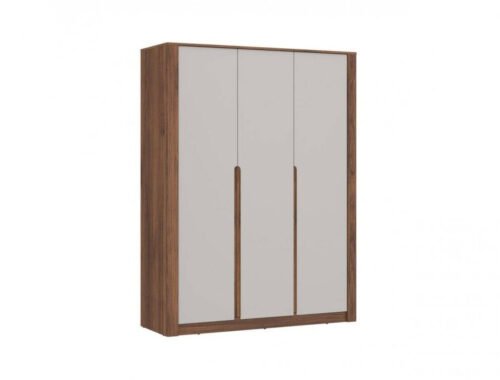 Amarillo AMAS02 – 3-door wardrobe, Żuławski Walnut/Moonlight Classic