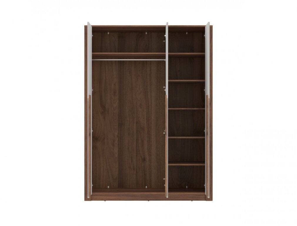 Amarillo AMAS02 - 3-door wardrobe, Żuławski Walnut/Moonlight Classic - Image 2