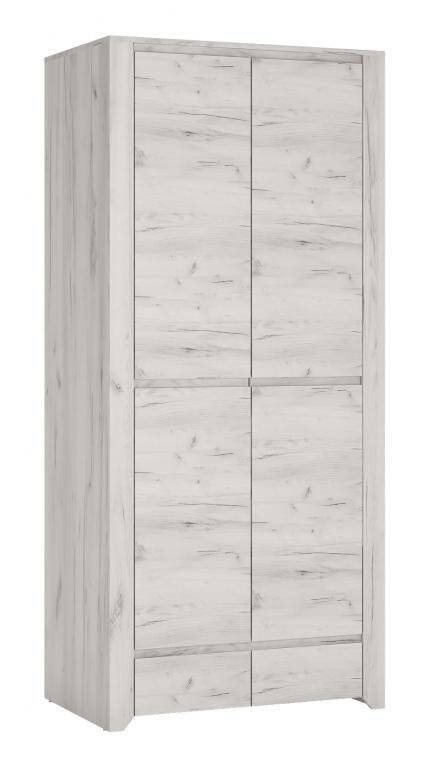 Angel TYP-20 – Wardrobe 2D-2S oak white Craft