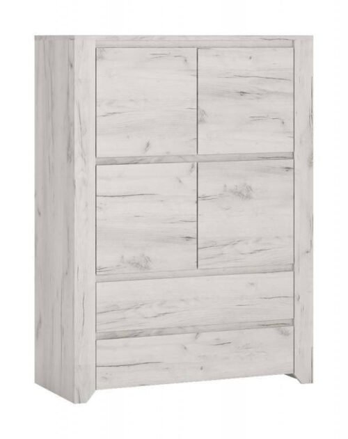 Angel TYP-33 – Chest of drawers 4D-2S, white oak, for handicrafts