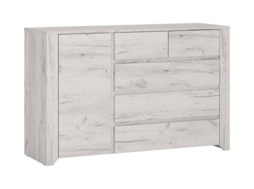 Angel TYP-41 – Chest of drawers 1D-5S oak white Craft