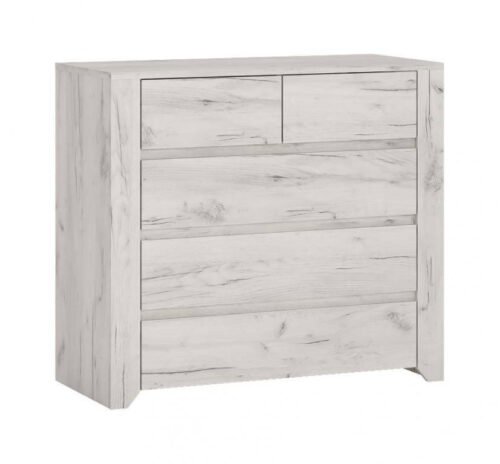 Angel TYP-43 – Chest of drawers with 5 drawers, white oak, for handicrafts