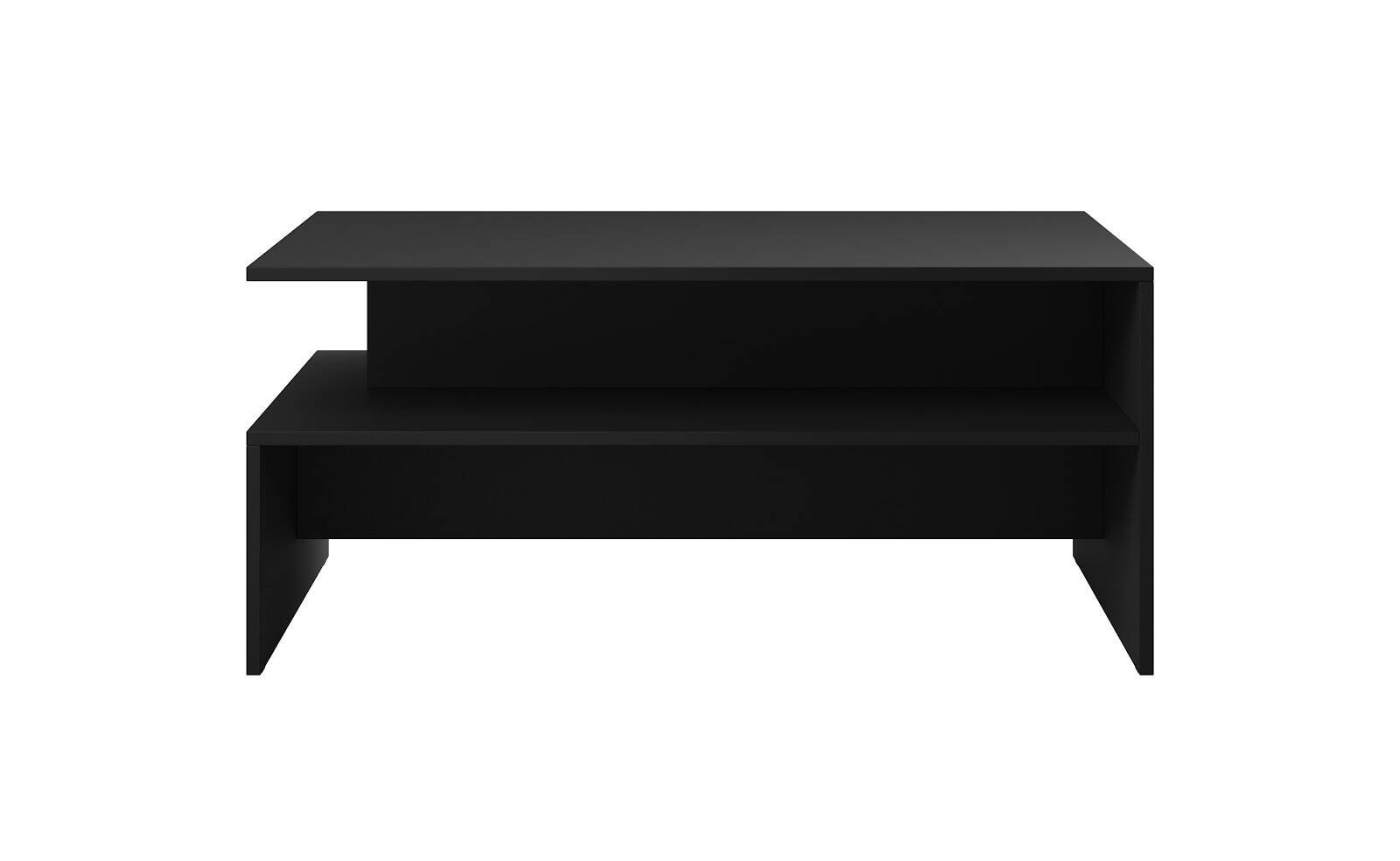 Athens coffee table, matte black / glossy black - Image 2