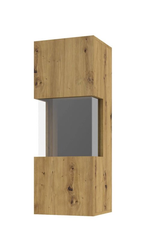 Ava Artisan hanging display cabinet with 1 door / black