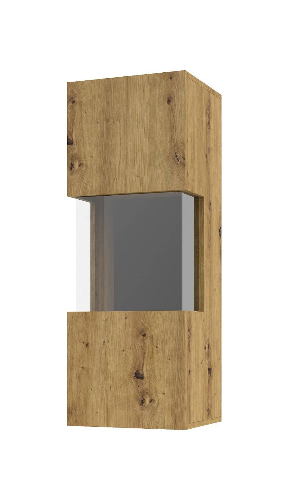Ava Artisan hanging display cabinet with 1 door / black