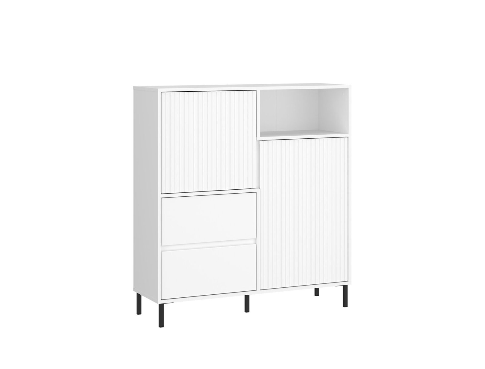 Avenale AVEK03 - Chest of drawers 2D2S Alpine white glossy white