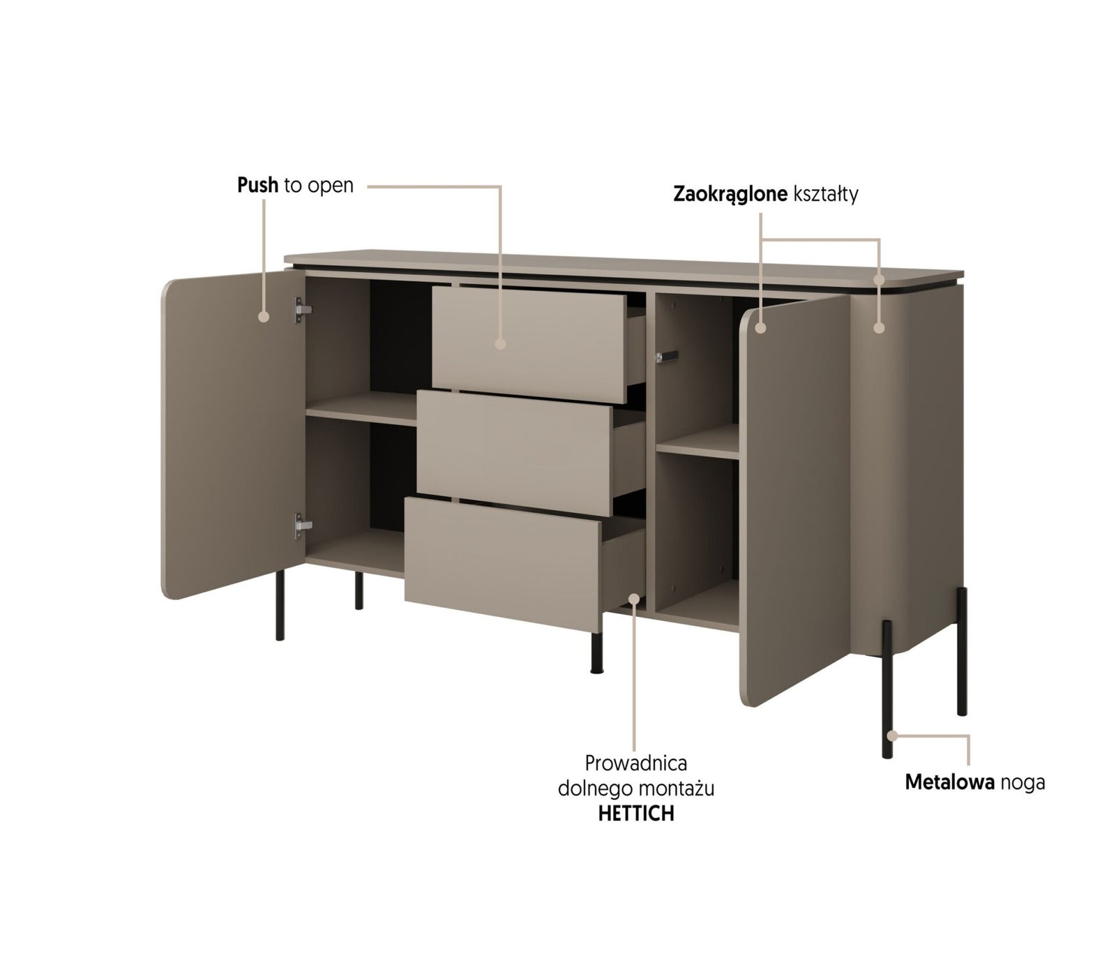Bello - Chest of drawers 2D3S Congo - Image 4