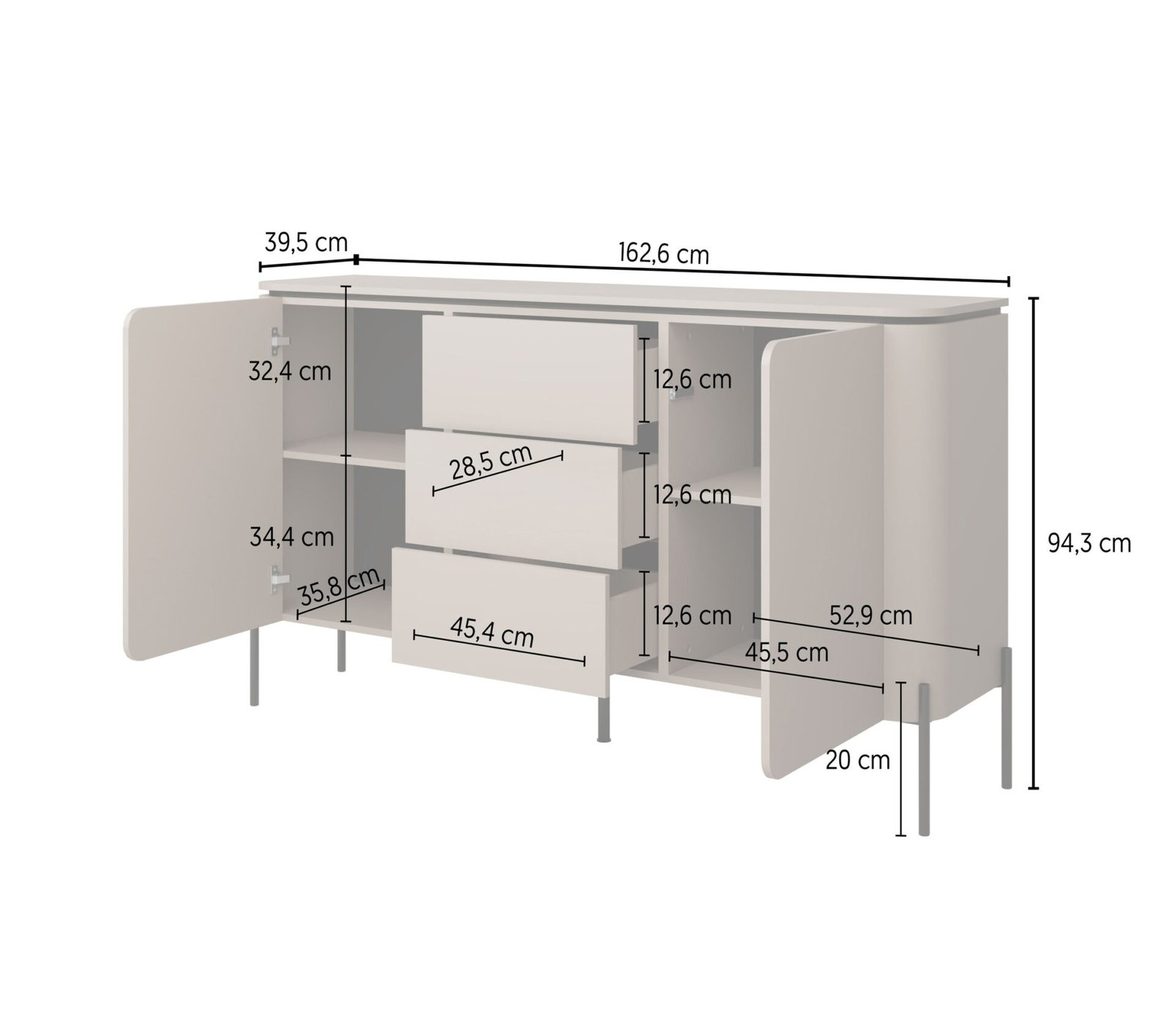 Bello - Chest of drawers 2D3S Congo - Image 3
