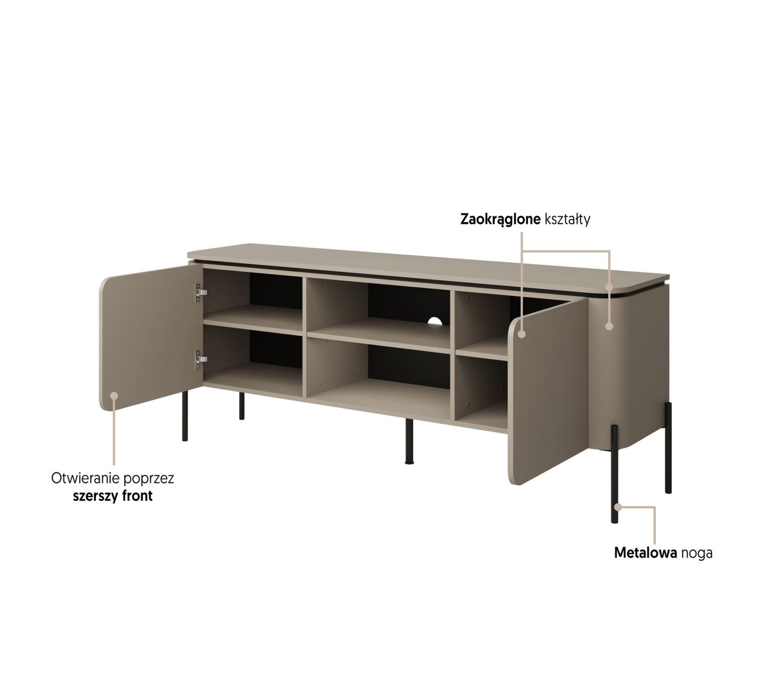Bello - Congo two-door TV cabinet - Image 3