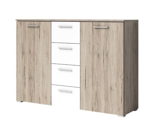 Beta chest of drawers 2D4S San Remo light / white