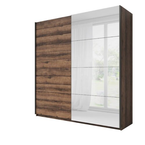 Beta 2-door wardrobe 200 cm Monastery Oak / Black
