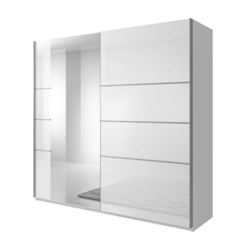 Beta two-door wardrobe, white matt
