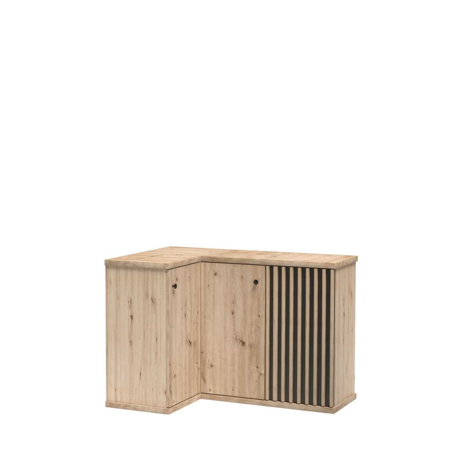 CALI-12 - Artisan corner chest of drawers with three doors