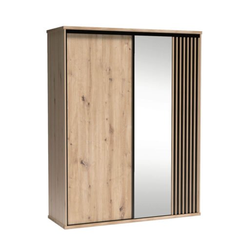 CALI-14 – 2D wardrobe with mirror and sliding doors, Artisan
