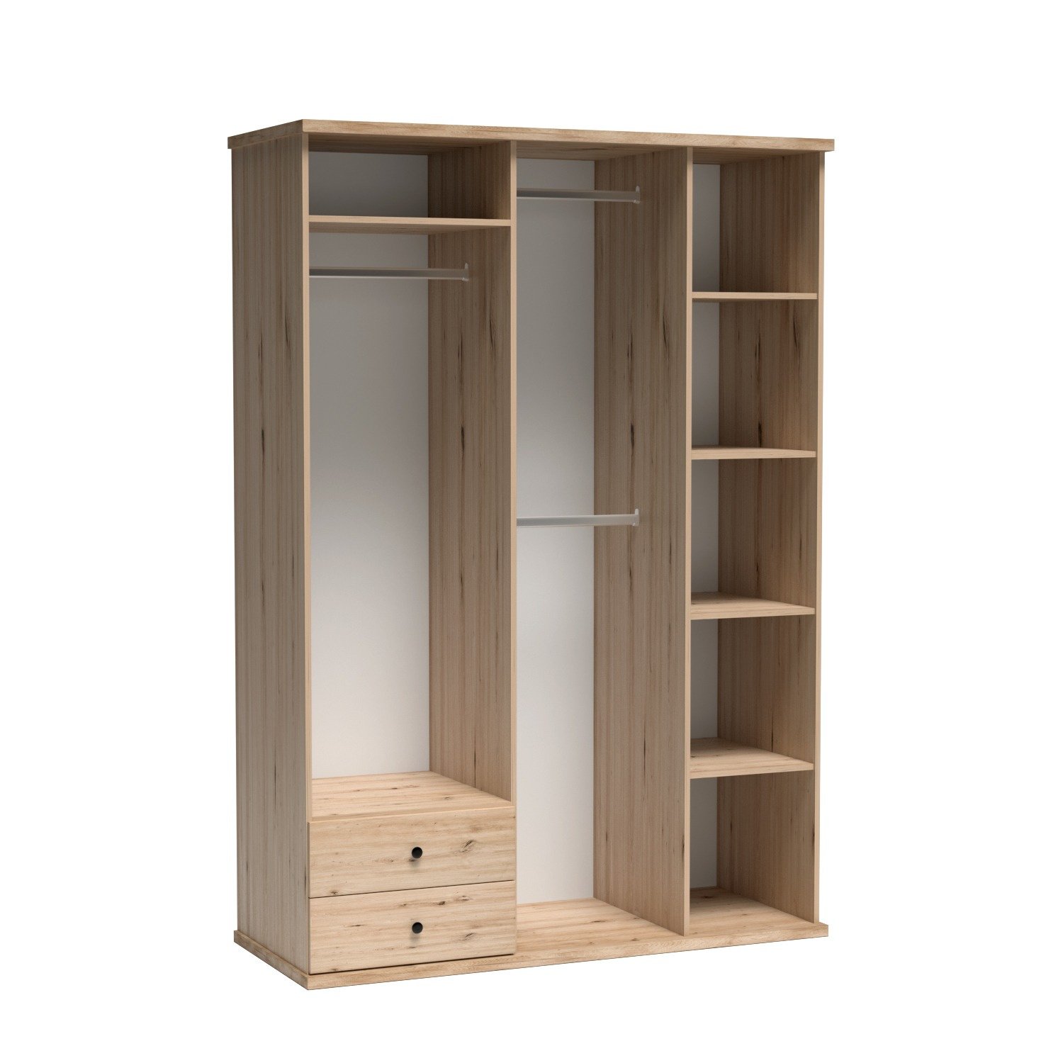 CALI-23 - 3D2S wardrobe with a beautiful mirror - Image 2