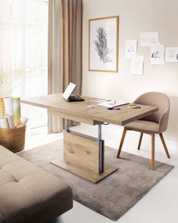 Cortado CRTT14 - Bench, Extendable Coffee Table, Viking Oak - Image 3