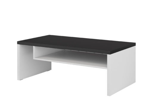 Cross – Coffee table white black matte