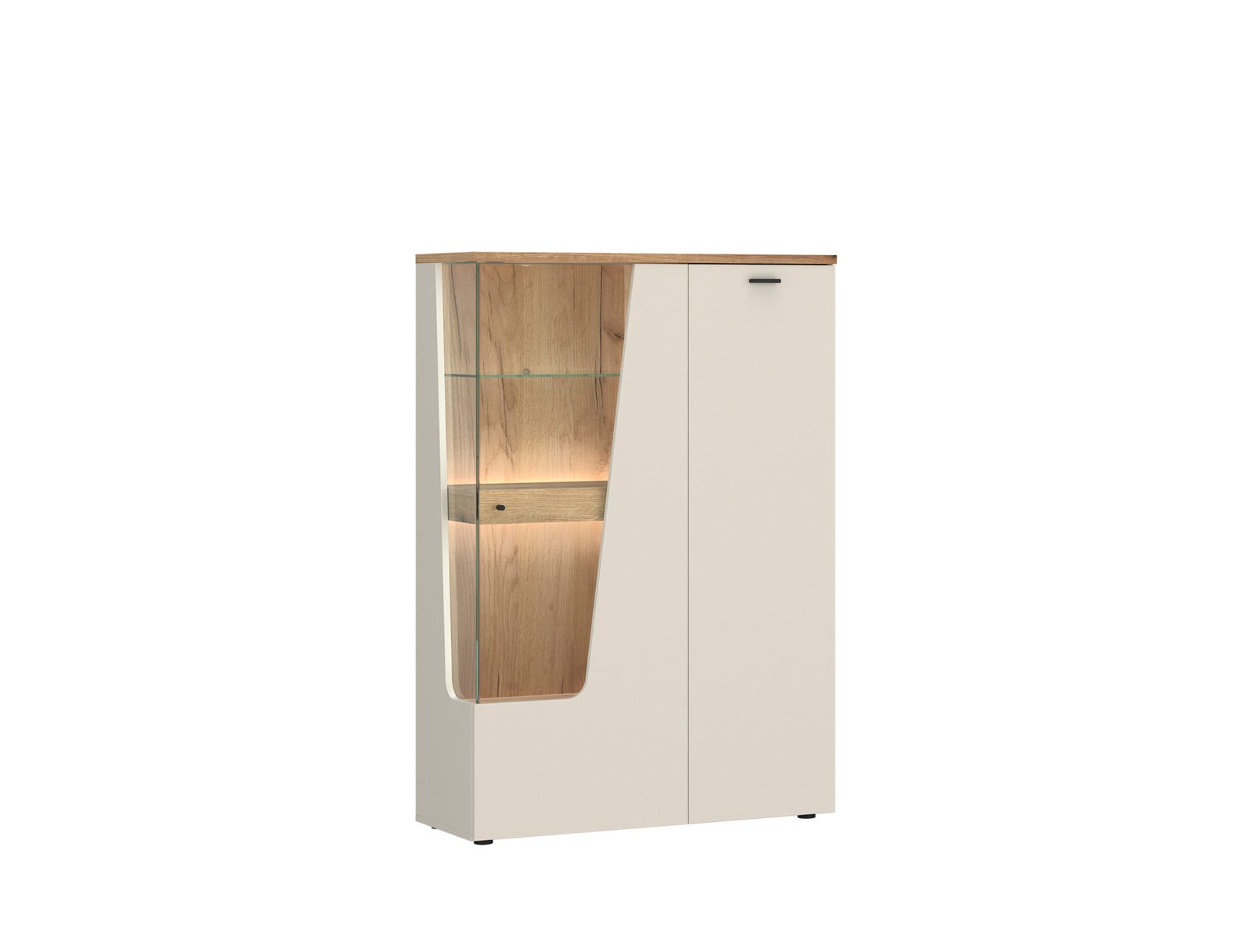 CUT OUT CTUV02R - 2D showcase rights, cashmere oak, coastal effect