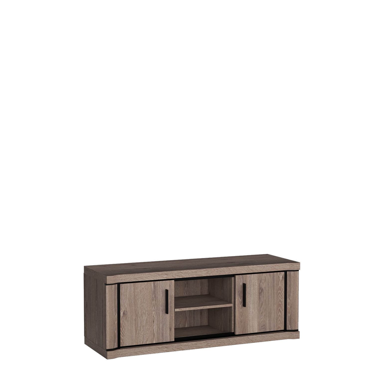 DALLAS-12 - 2D TV cabinet, truffle oak color