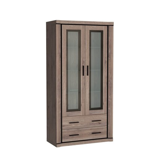 DALLAS-17 – 2D2S Truffle Oak Display Case