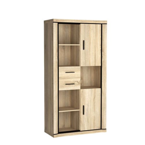 DALLAS-23 – 2D2S bookcase, Sonoma oak