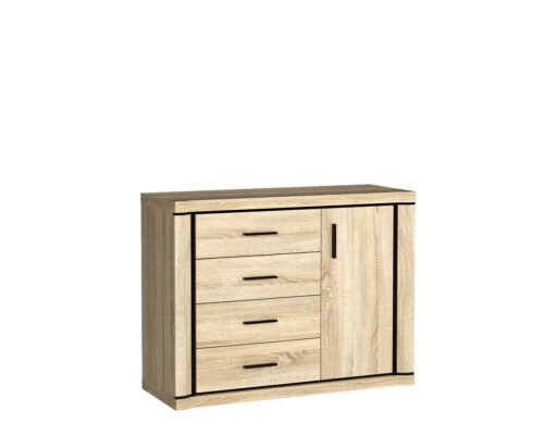 DALLAS-3 – 1D4S Sonoma oak chest of drawers
