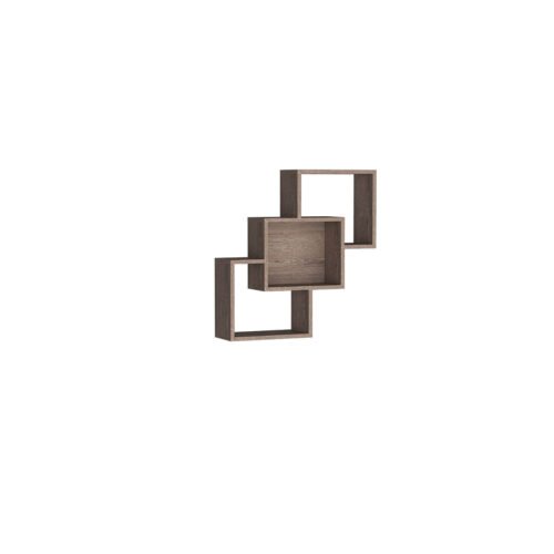 DALLAS-30 – Hanging shelves with truffle-colored oak