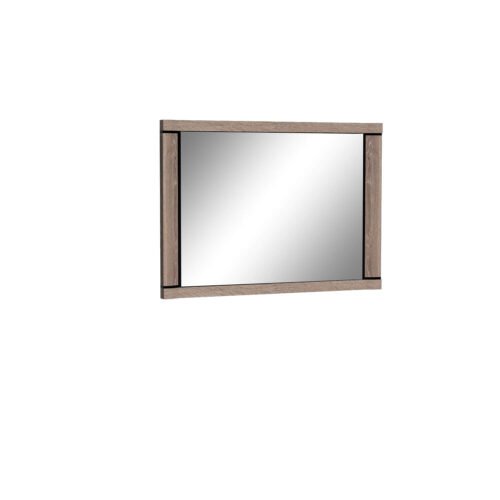 DALLAS-9 – Hanging mirror with truffle-colored oak imitation