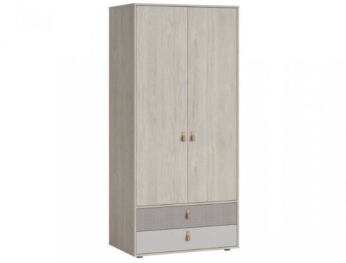 DENIM DEIS03 – Wardrobe 2D2S Rockford light walnut/cashmere/carolina