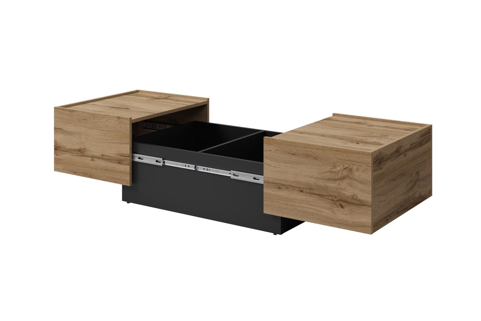 Eko - extendable coffee table Wotan oak black onyx color - Image 2