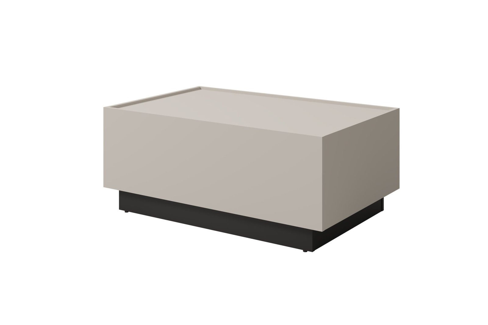 Eko - extendable coffee table, cashmere black, onyx color