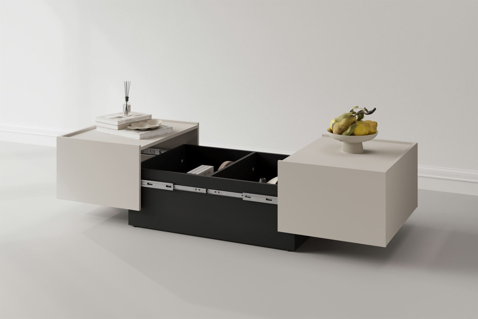 Eko - extendable coffee table, cashmere black, onyx color - Image 6