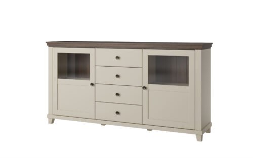 Evora WM – Chest of drawers 2D4S light beige oak Dunin