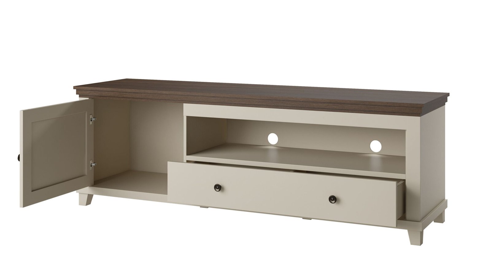 Evora WM - TV cabinet 1D1S light beige oak Dunin - Image 4