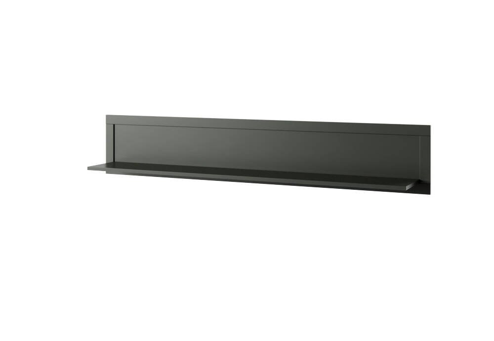 Evora WM hanging shelf, 177 cm, green / Lefkas oak
