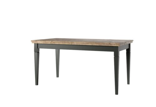 Evora WM extendable table, 160-240 cm, green / Lefkas oak