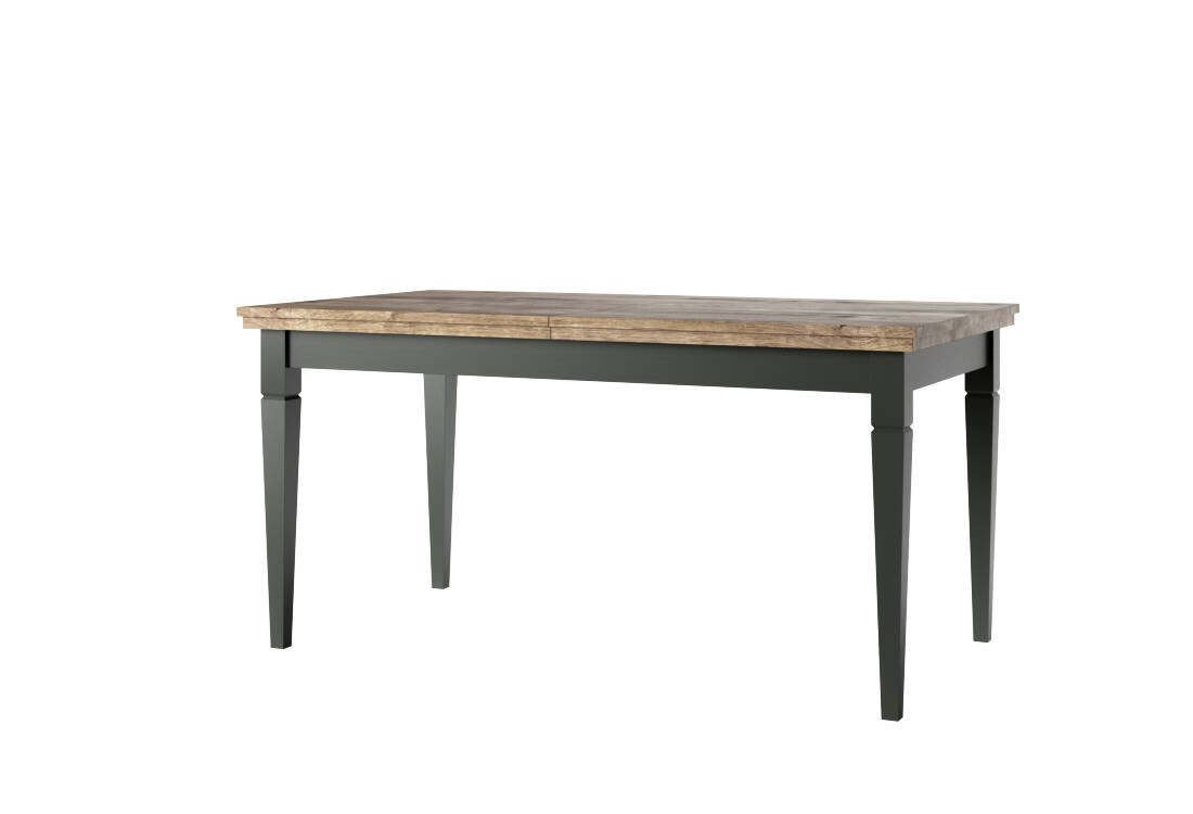Evora WM extendable table, 160-240 cm, green / Lefkas oak
