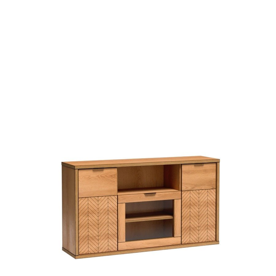 FONTI-4 - Three-door chest of drawers, caramel oak