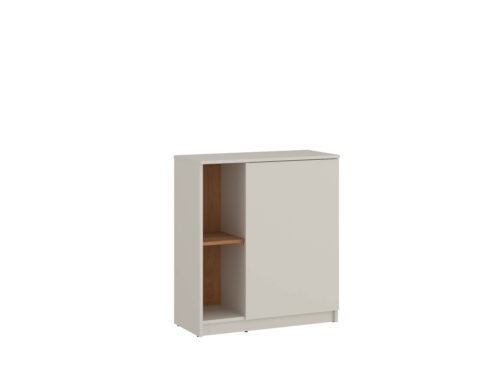 Fano FANK01 – 1-door chest of drawers, cashmere/caramel oak color