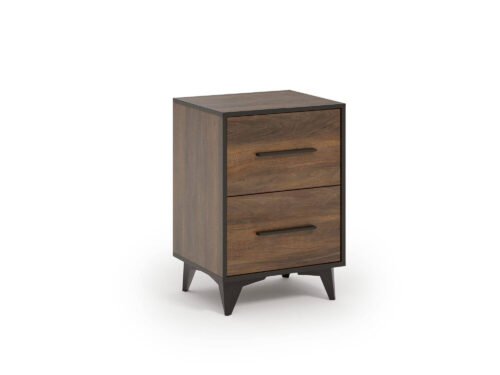 Frida SN – Nightstand with 2 drawers, Shirin walnut color
