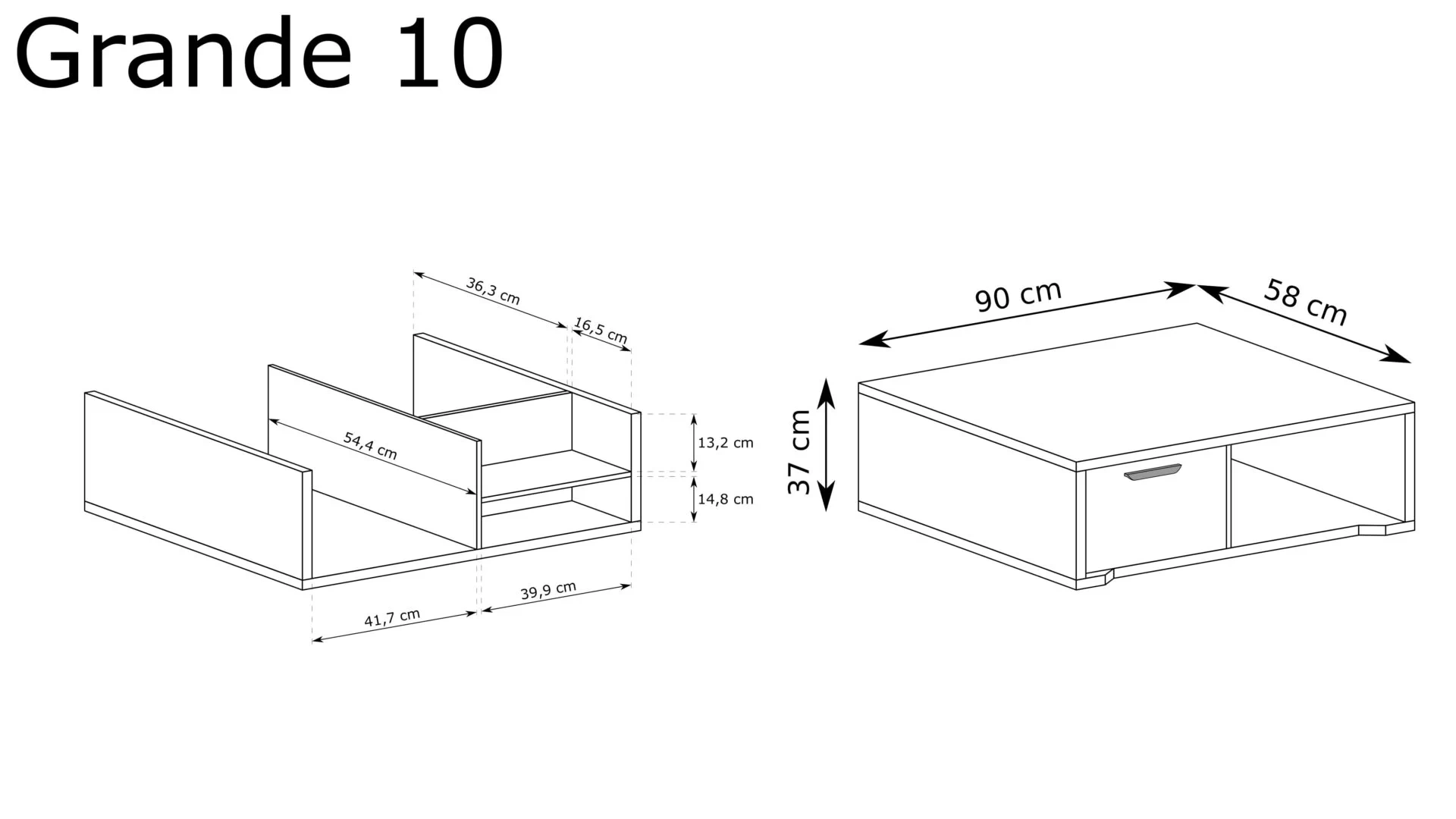 GRANDE-10 - Cremona oak coffee table - Image 2