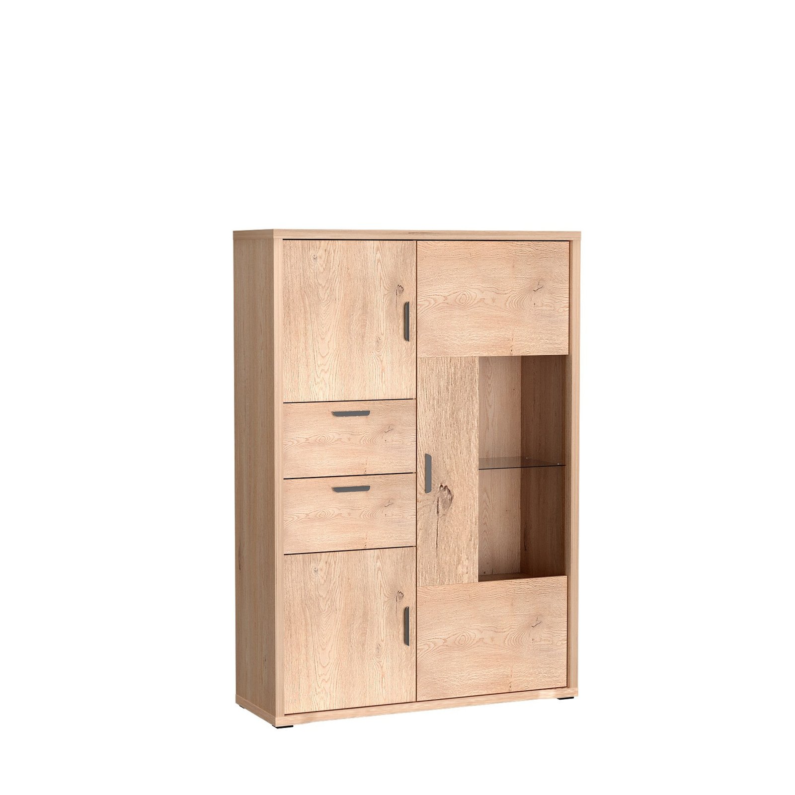 GRANDE-9 - 3D2S display cabinet, Cremona oak color