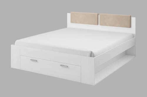 Galaxy bed, 180/200 cm, with drawer, Abisko Ash