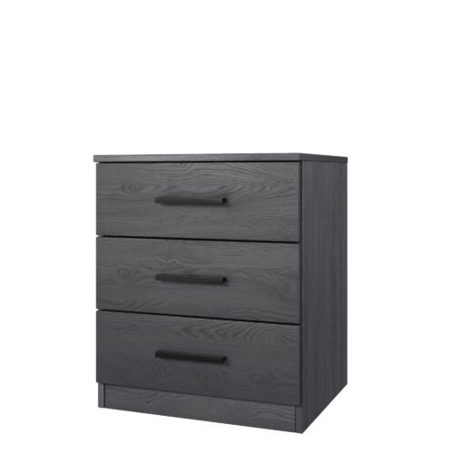 Galaxy – 3-Drawer Carbon Fiber Nightstand