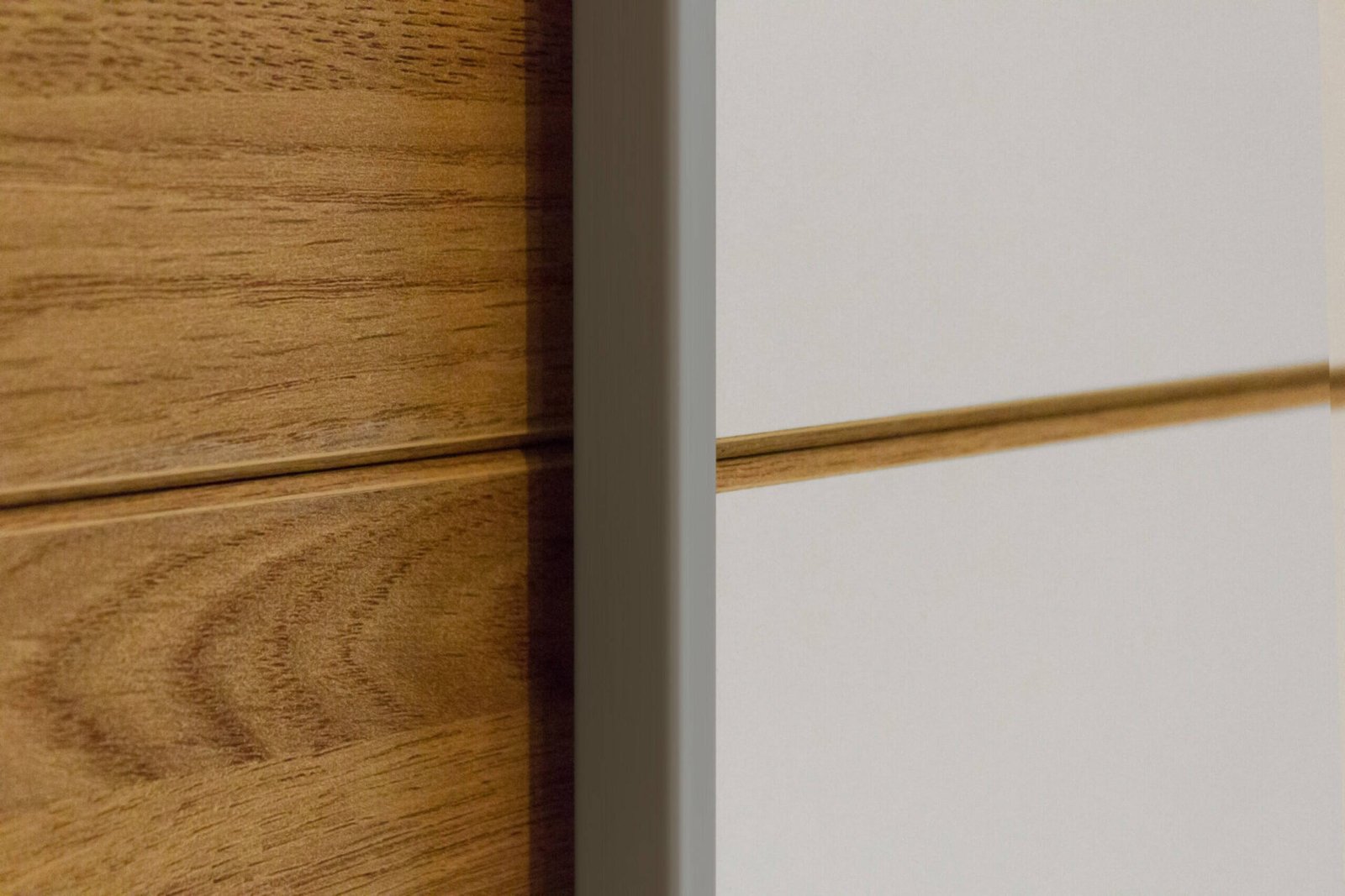 Galaxy - 2-door sliding wardrobe, 200 cm, white / oak, Beaufort - Image 4