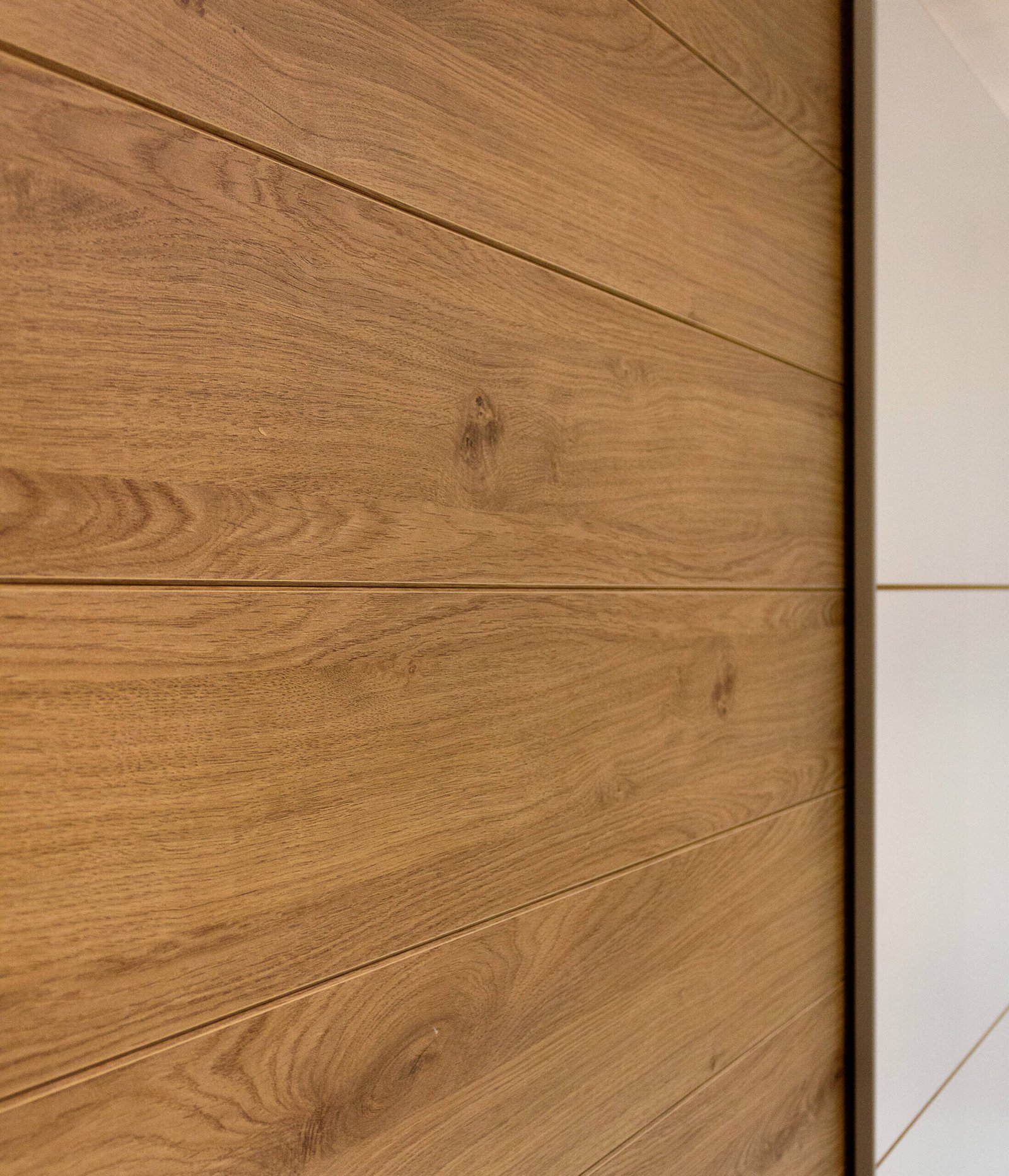 Galaxy - 2-door sliding wardrobe, 200 cm, white / oak, Beaufort - Image 5