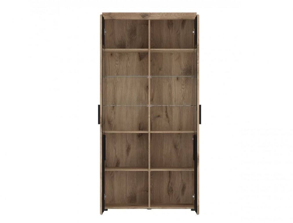 Grano GRNV02 – 2-door display cabinet Viking Oak/Space Gray - Image 2